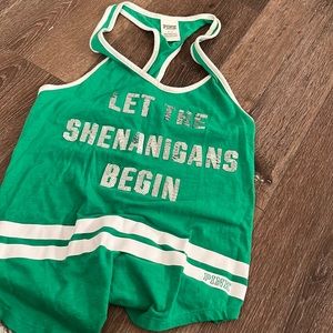 Vs pink st Patrick’s tank